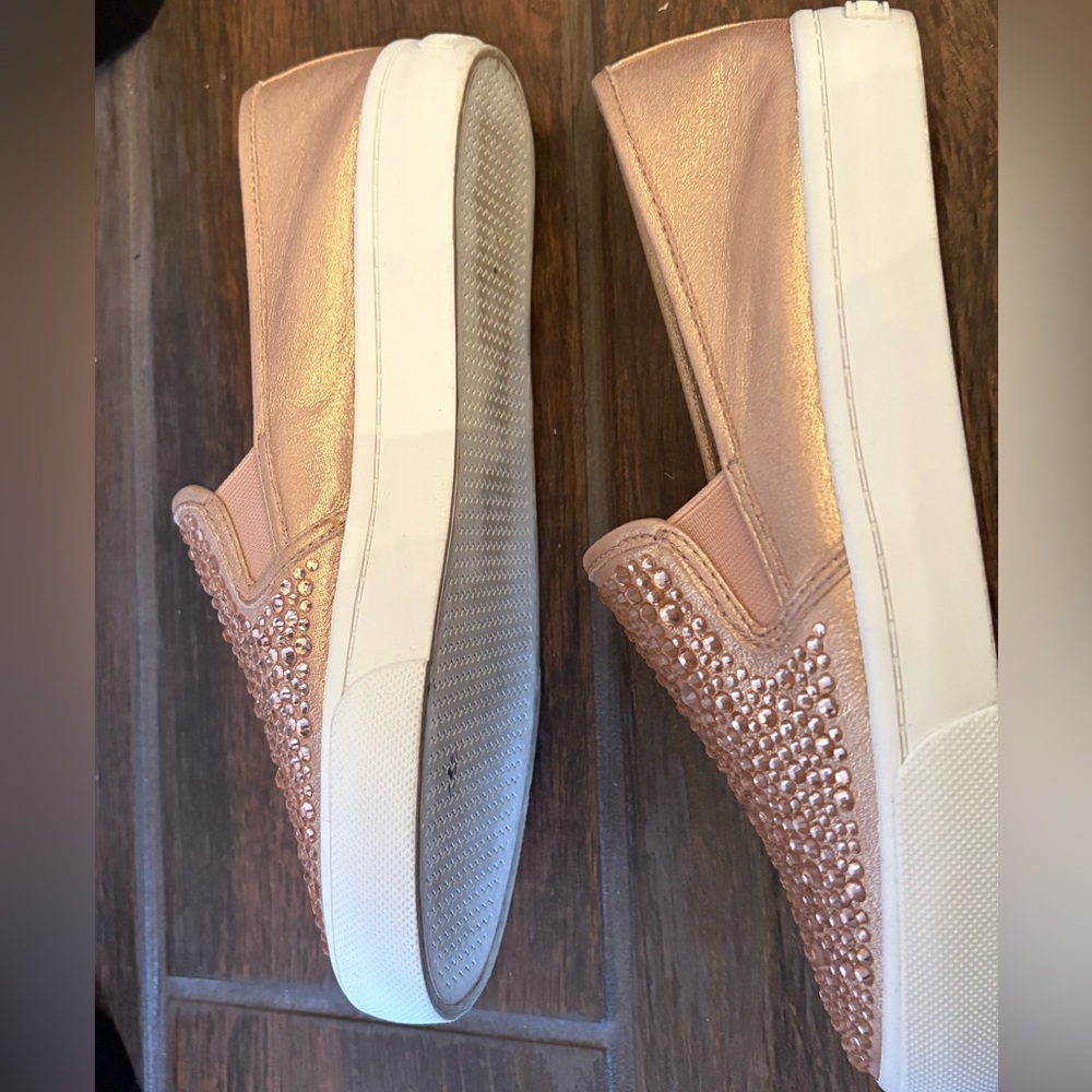 INC International Concepts Women's Sparkling Slip-On Sneakers - Rose Gold - Picture 3 of 8